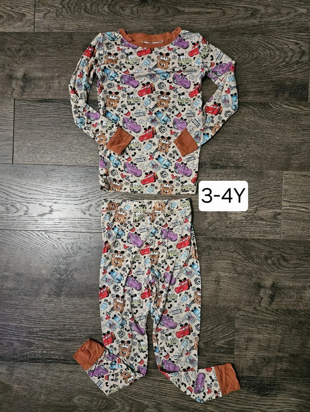 Fancy Prince 2 Piece Bamboo Pajama Disney Pixar Cars